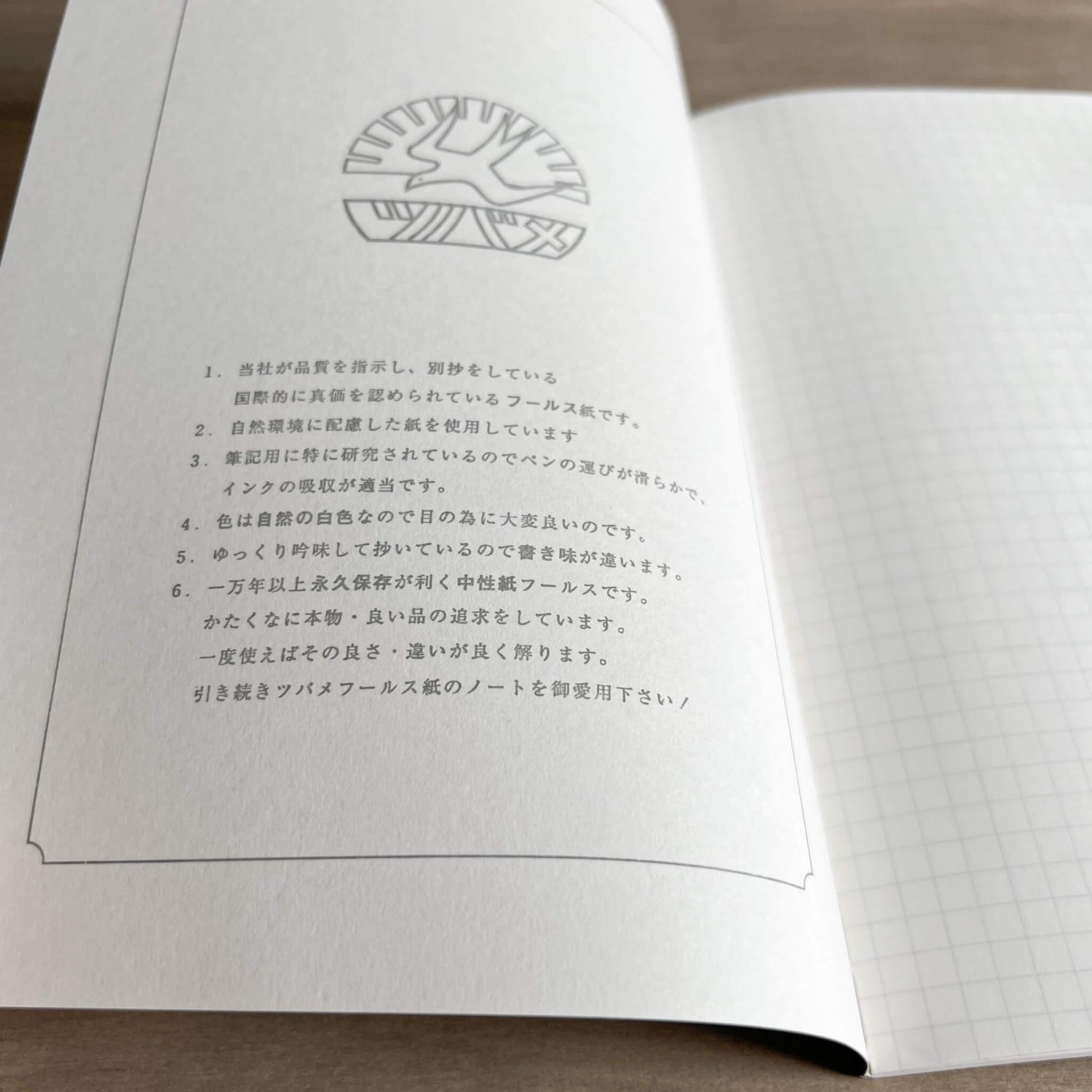 5mm Grid Tsubame Notebook (A5/ 30pages) - Nagamochi Shop