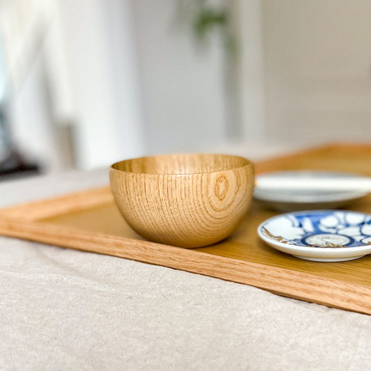 Chestnut Wood Bowl "Shirasagi Bowl" (Ishikawa Japan)Nagamochi Shop