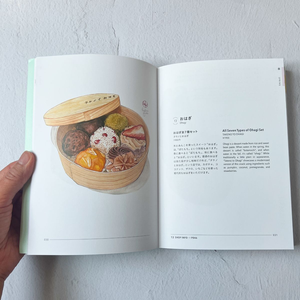 Food illustration Japan Guidebook "The Wonderful and Delicious in Japan"Nagamochi Shop