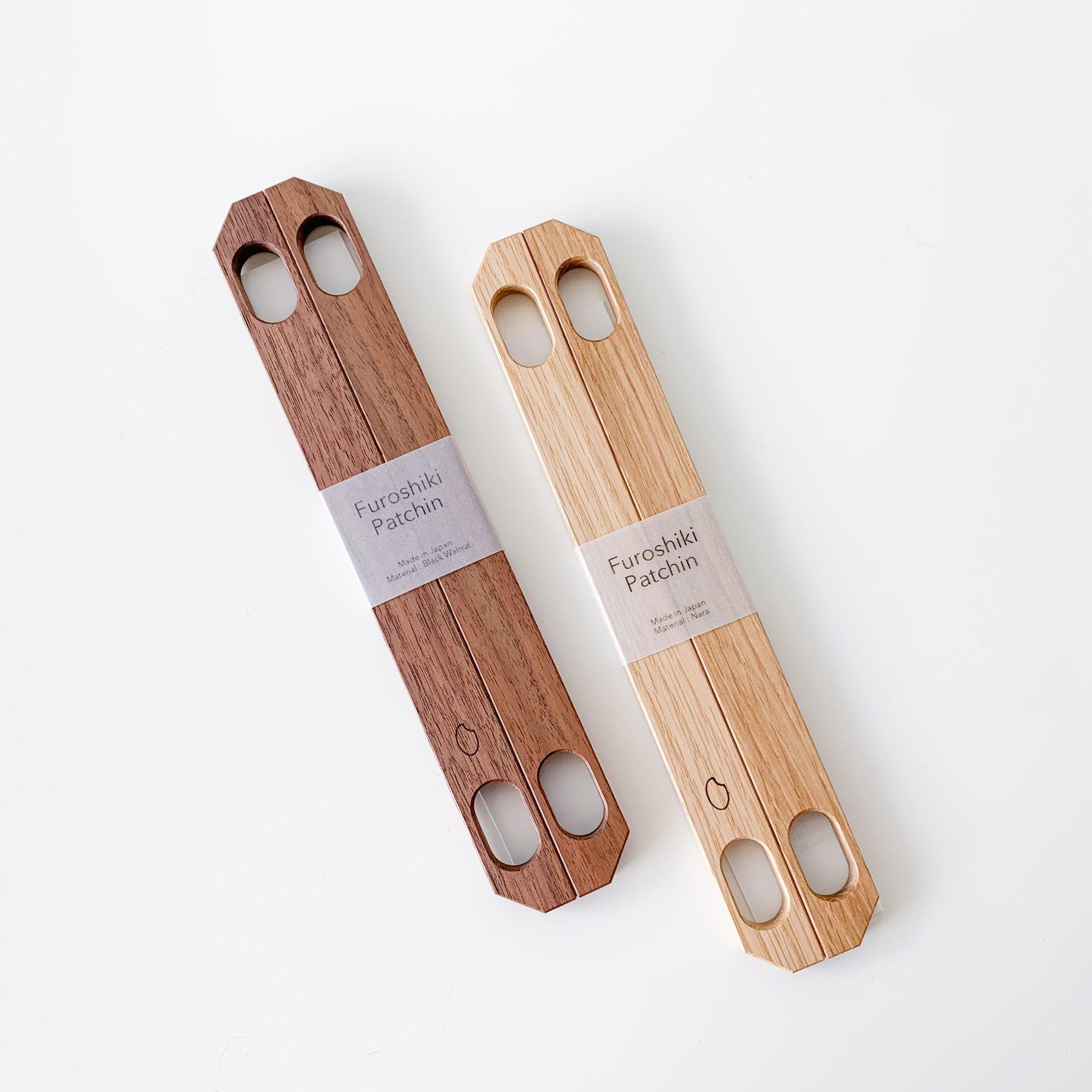Furoshiki Bag Handle [Black Walnut / Oak Wood] – Nagamochi Shop