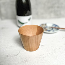 Load image into Gallery viewer, Handmade Wood Soba Choko Cup (Ishikawa Japan)Nagamochi Shop
