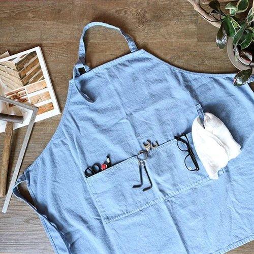 Japanese Indigo Dyeing Apron made in Kurashiki - Nagamochi Shop