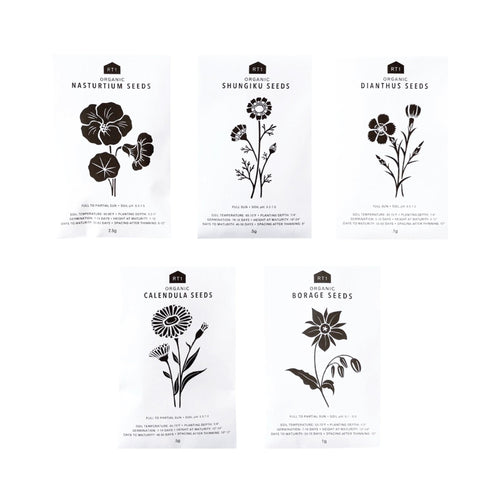 Organic Edible Flower Seeds- Pack of 5GardeningNagamochi Shop