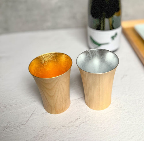 Sakura Wooden Sake Cup 