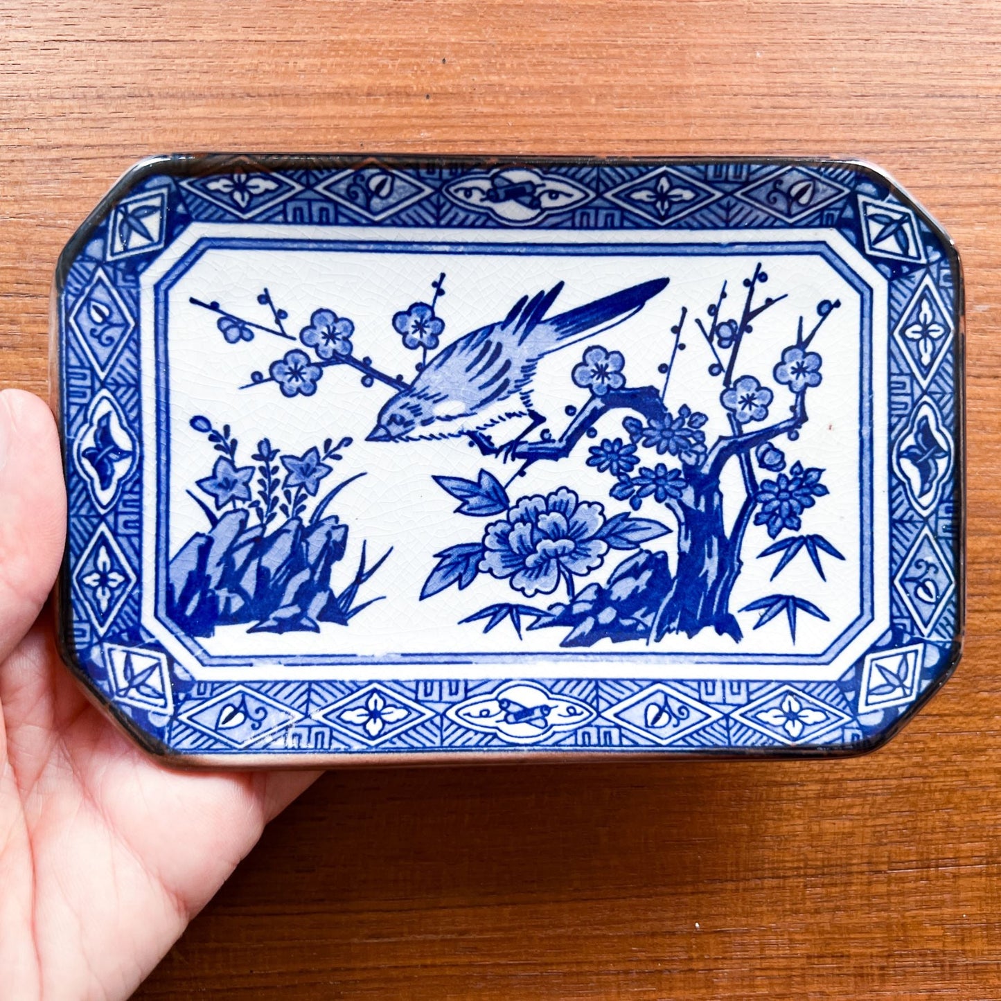 Vintage Arita Porcelain Square Plates SetNagamochi Shop