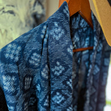 Load image into Gallery viewer, Vintage Indigo Kasuri Kimono from Ehime JapanNagamochi Shop
