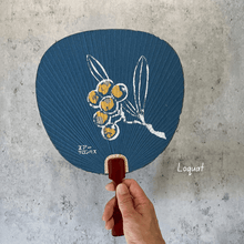 Load image into Gallery viewer, Vintage Japanese Paper Hand Fan from the Showa EraPaper Hand FanNagamochi Shop
