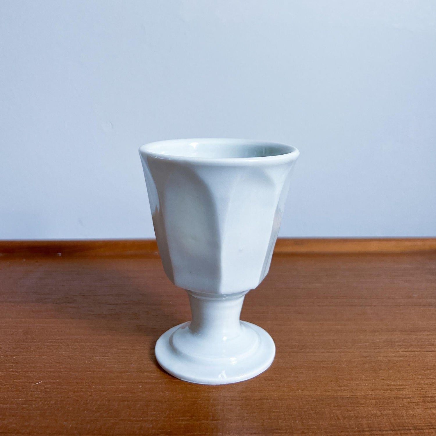 Vintage Porcelain Ceramic Wine Glass - Nagamochi Shop