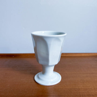 Vintage Porcelain Ceramic Wine Glass - Nagamochi Shop