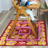 Water-Repellent Art Furoshiki (Flower Bed Red) 100 x 100 cm - Nagamochi Shop